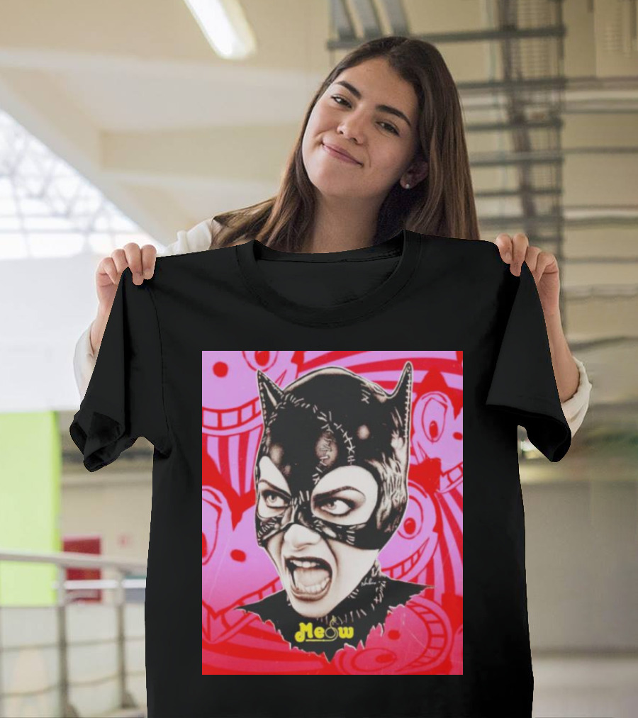 Selina Kyle Catwoman Meow Batman Returns Iconic T-Shirt