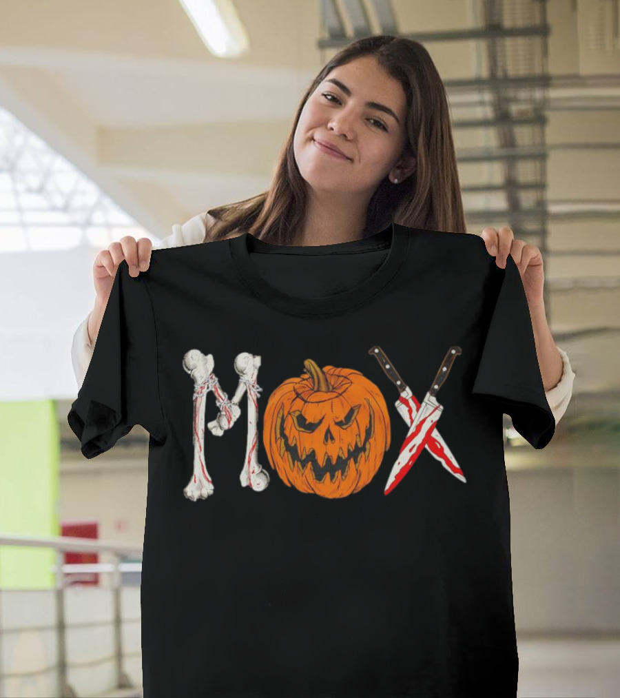Mox Jon Moxley Halloween Bones Pumpkin Knives T-Shirt