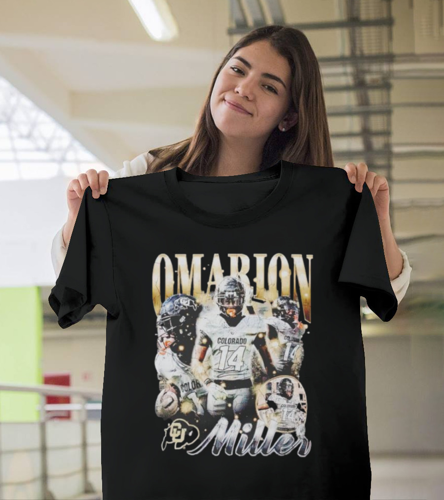 Omarion Miller Colorado Buffaloes Football Star #14 T-Shirt