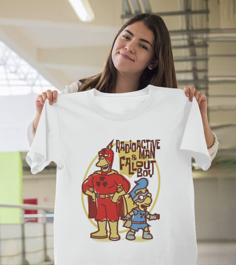 Radioactive Man and Fallout Boy Comic Duo Heroic Power T-Shirt