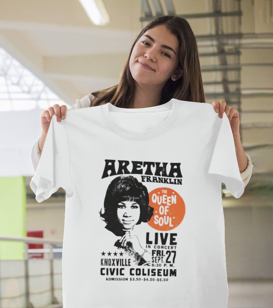 Aretha Franklin Live Concert at Knoxville Civic Coliseum The Queen of Soul Friday Sept 27 T-Shirt