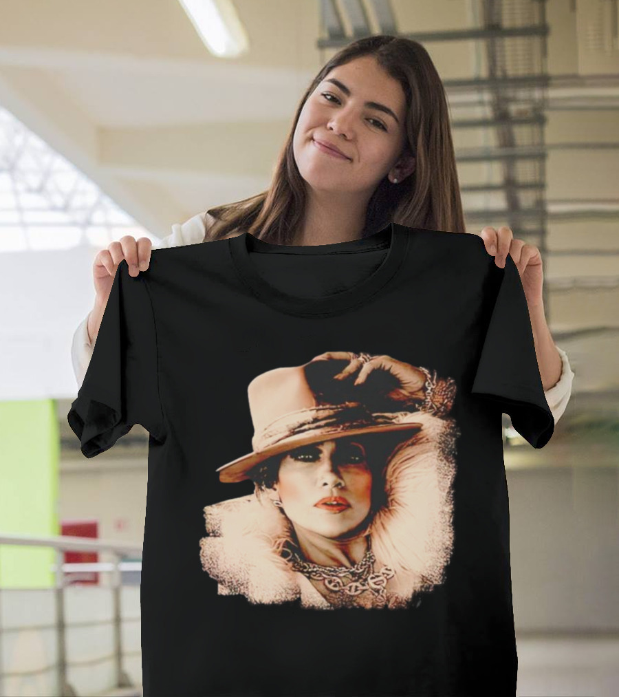 Jennifer Lopez Fur Coat And Hat Style Now T-Shirt