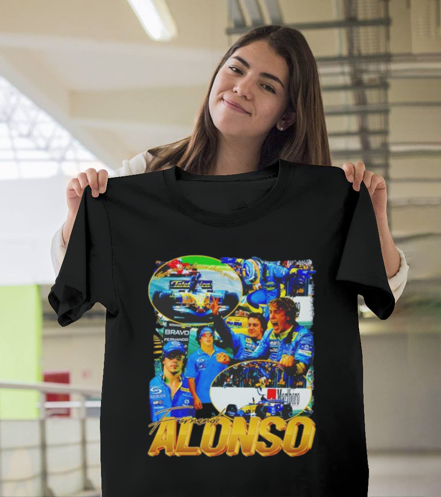 Fernando Alonso Renault Formula 1 Champion T-Shirt