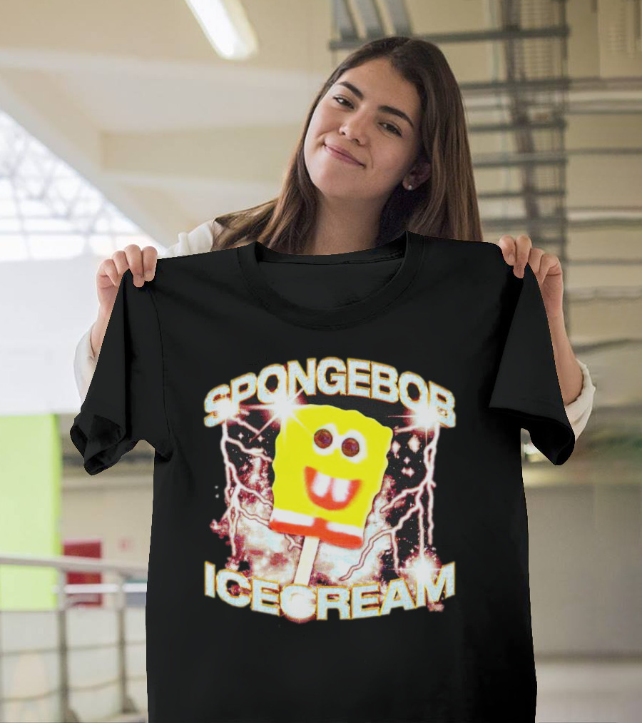 SPONGEBOB ICE CREAM POPSICLE LIGHTNING BOLTS T-Shirt