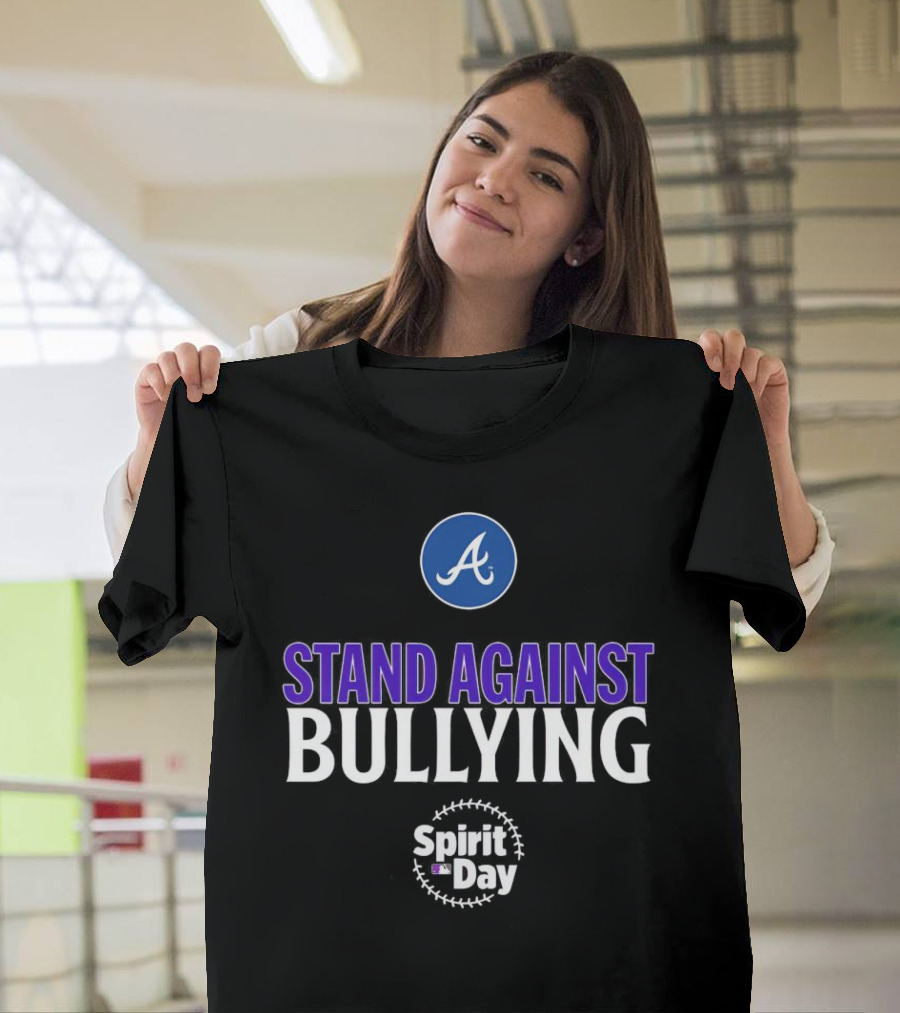 Atlanta Braves Spirit Day Stand Against Bullying T-Shirt