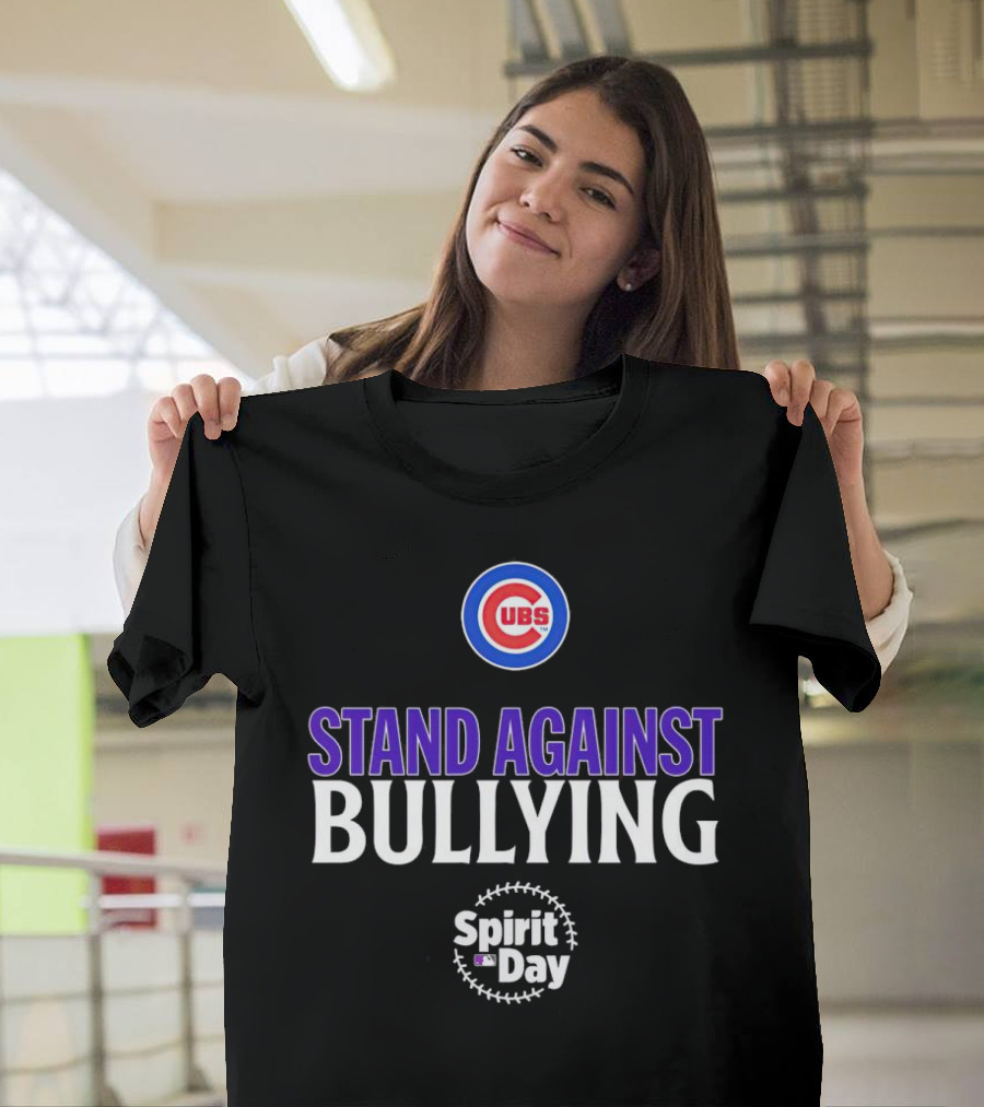 Chicago Cubs Stand Against Bullying Spirit Day T-Shirt