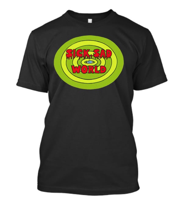 Sick Sad World Eye Concentric Circles Logo From Daria T-Shirt