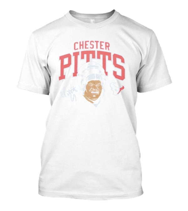 Chester Pitts Texans Signature 69 T-Shirt