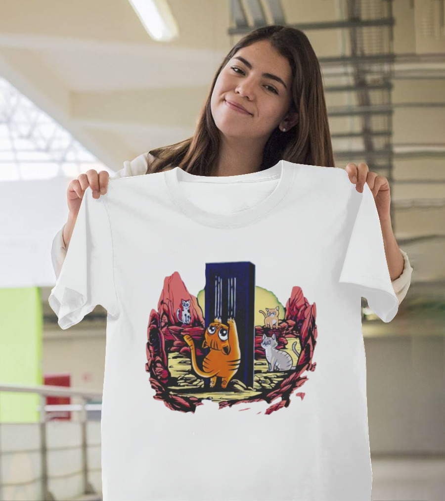 Trending Cat Odyssey Monolith Adventure T-Shirt