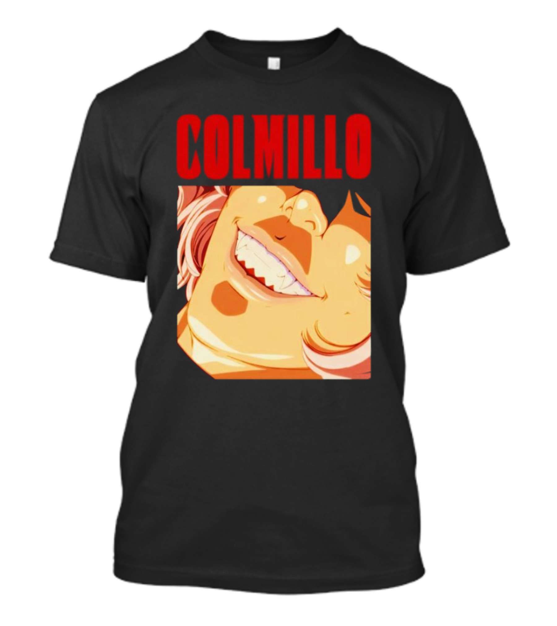 Trending Colmillo Anime Style Art Grinning Expression T-Shirt