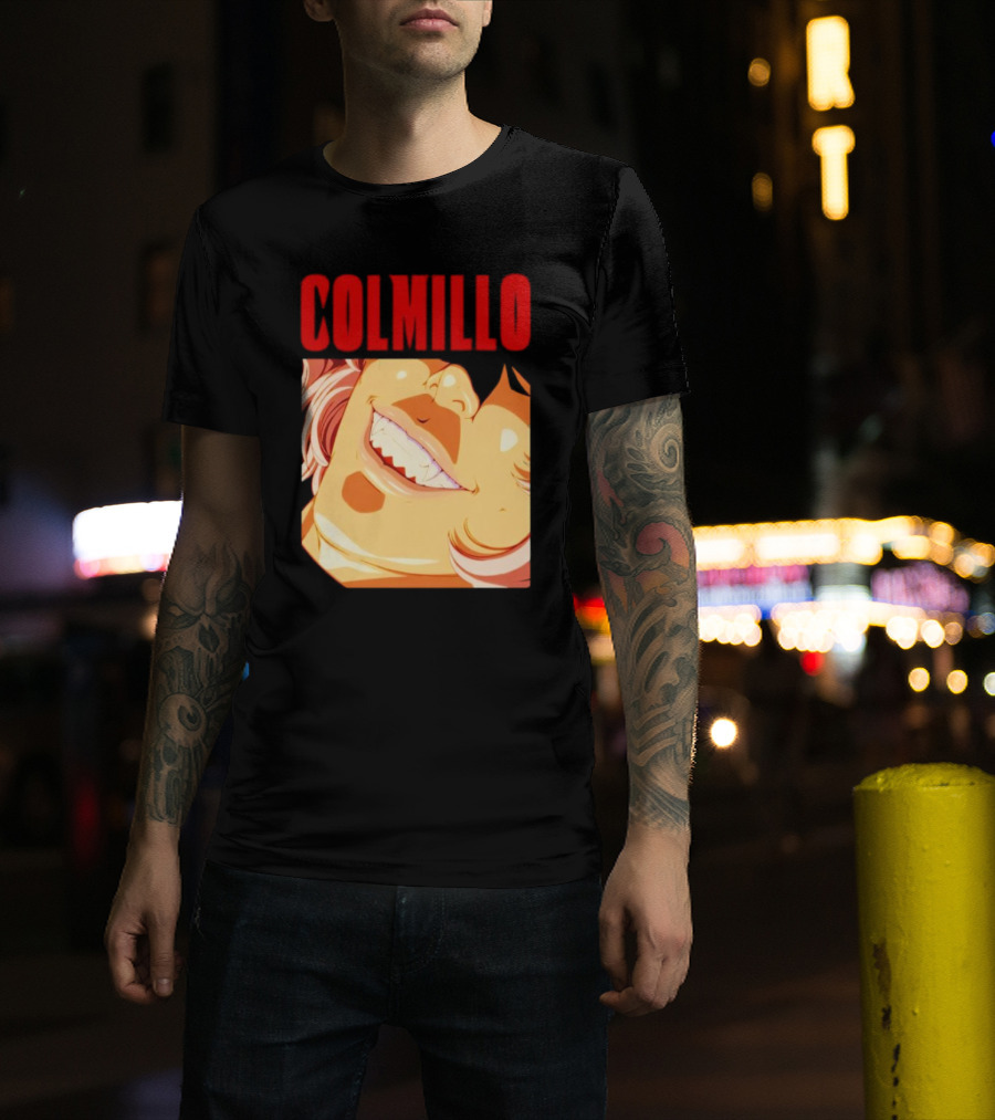 Trending Colmillo Anime Style Art Grinning Expression T-Shirt