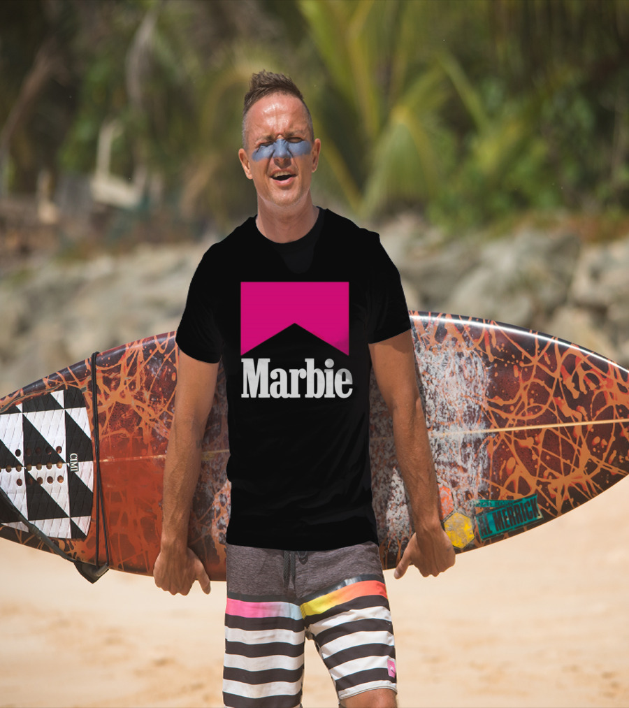 Marbie Logo With Pink Iconic T-Shirt