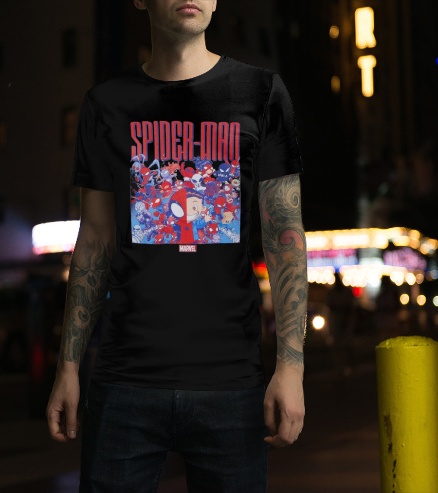 Marvel Spider-Man Cartoon Group Adventure T-Shirt