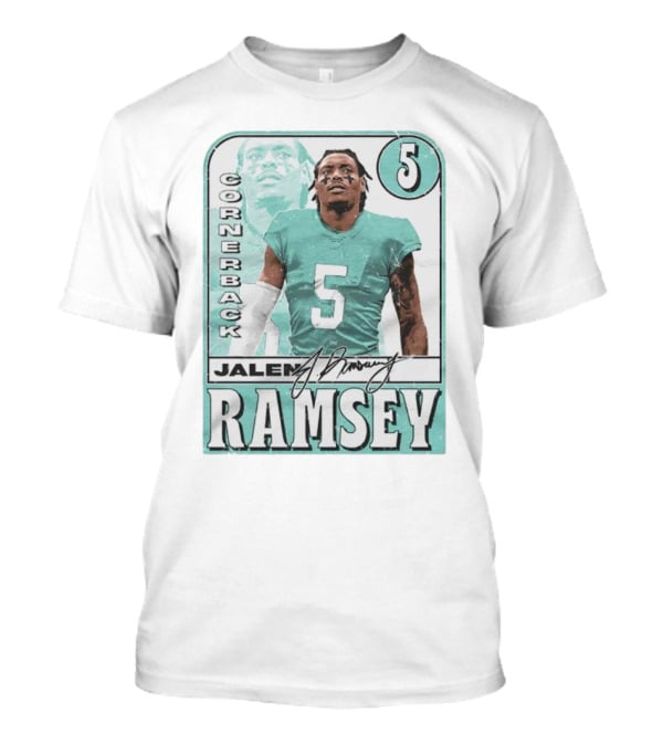 Jalen Ramsey Cornerback 5 Miami Card T-Shirt
