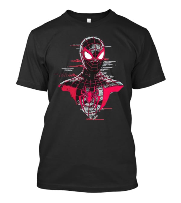 Spider-Man Miles Morales Marvel Glitch T-Shirt