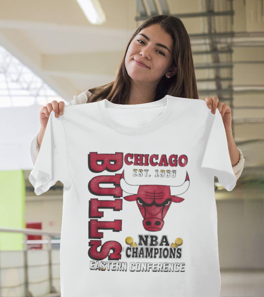 Chicago Bulls NBA Champions Eastern Conference Bull T-Shirt