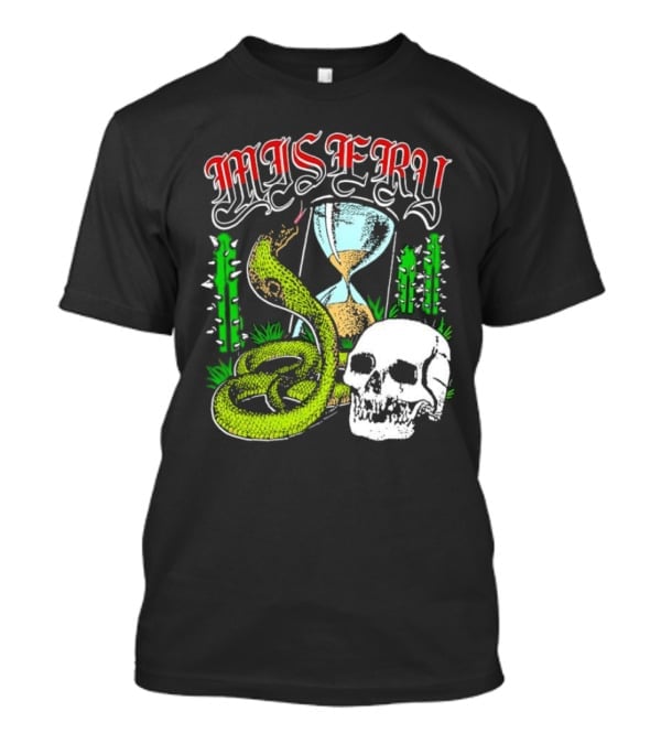Misery Snake Skull Hourglass Cactus T-Shirt