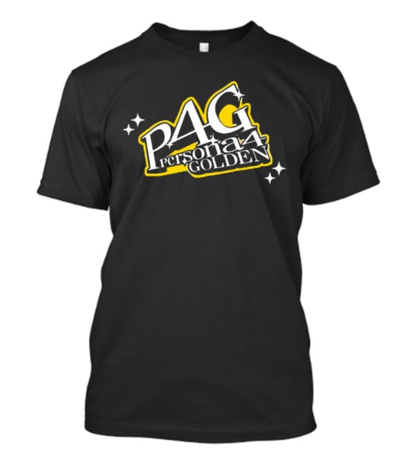 P4G Persona 4 Golden Logo With Stars T-Shirt