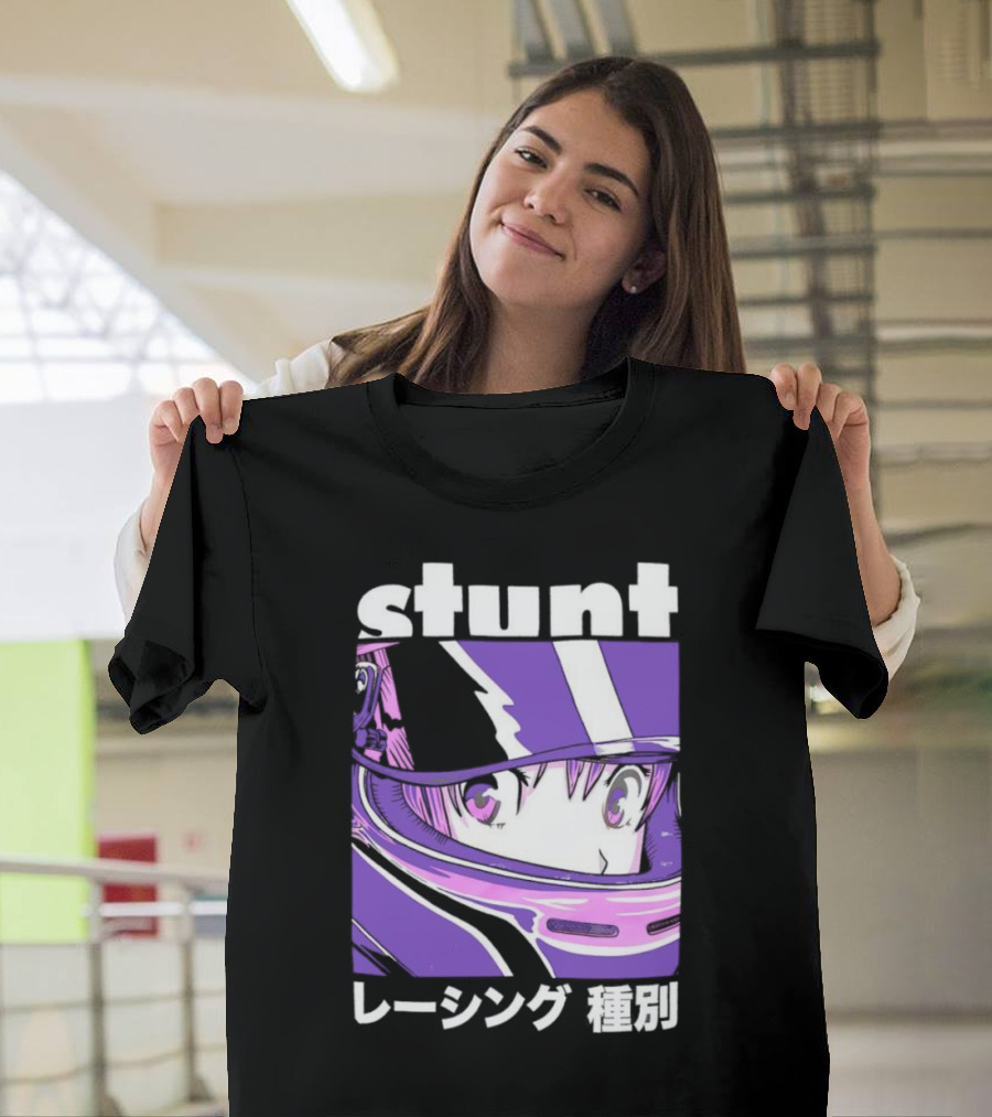 Stunt Anime Style Racing Helmet T-Shirt
