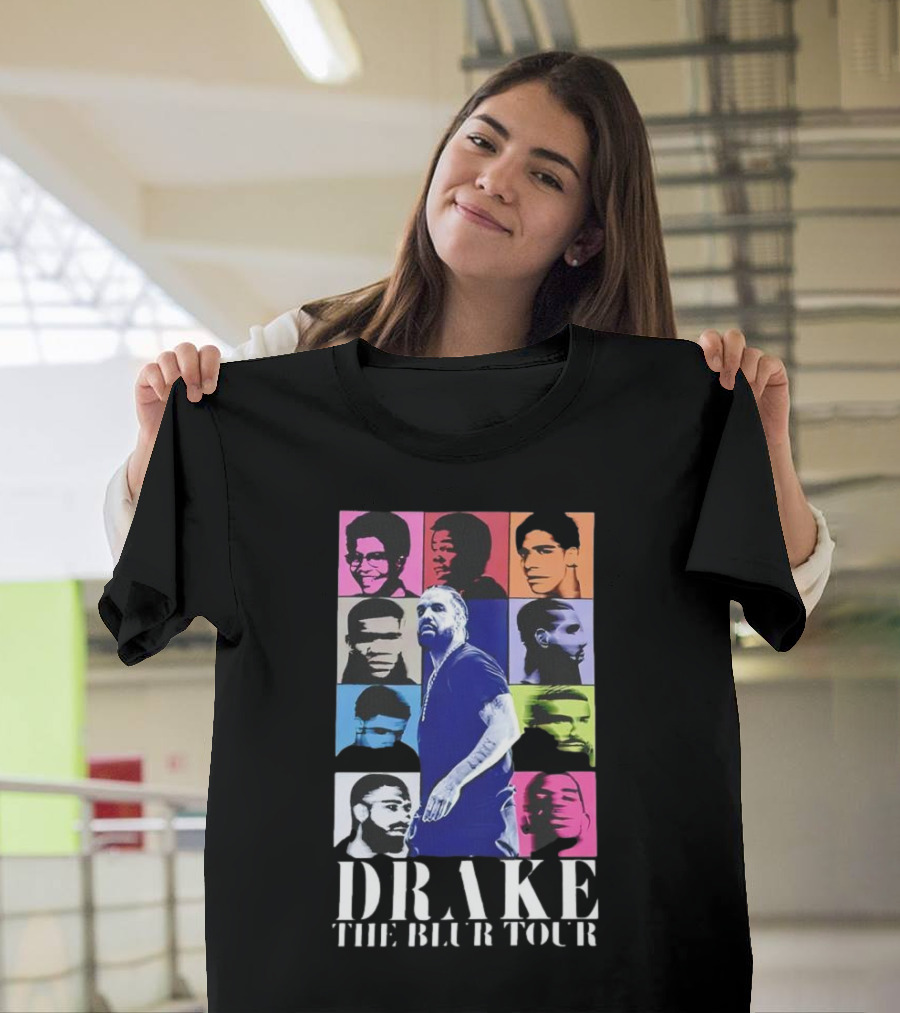 Drake The Blur Tour Pop Art Style Portrait Collage T-Shirt