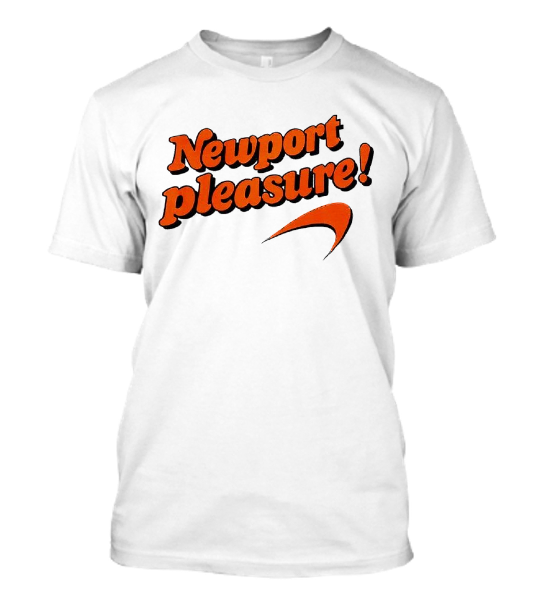 Newport Pleasure Iconic Orange Curve T-Shirt