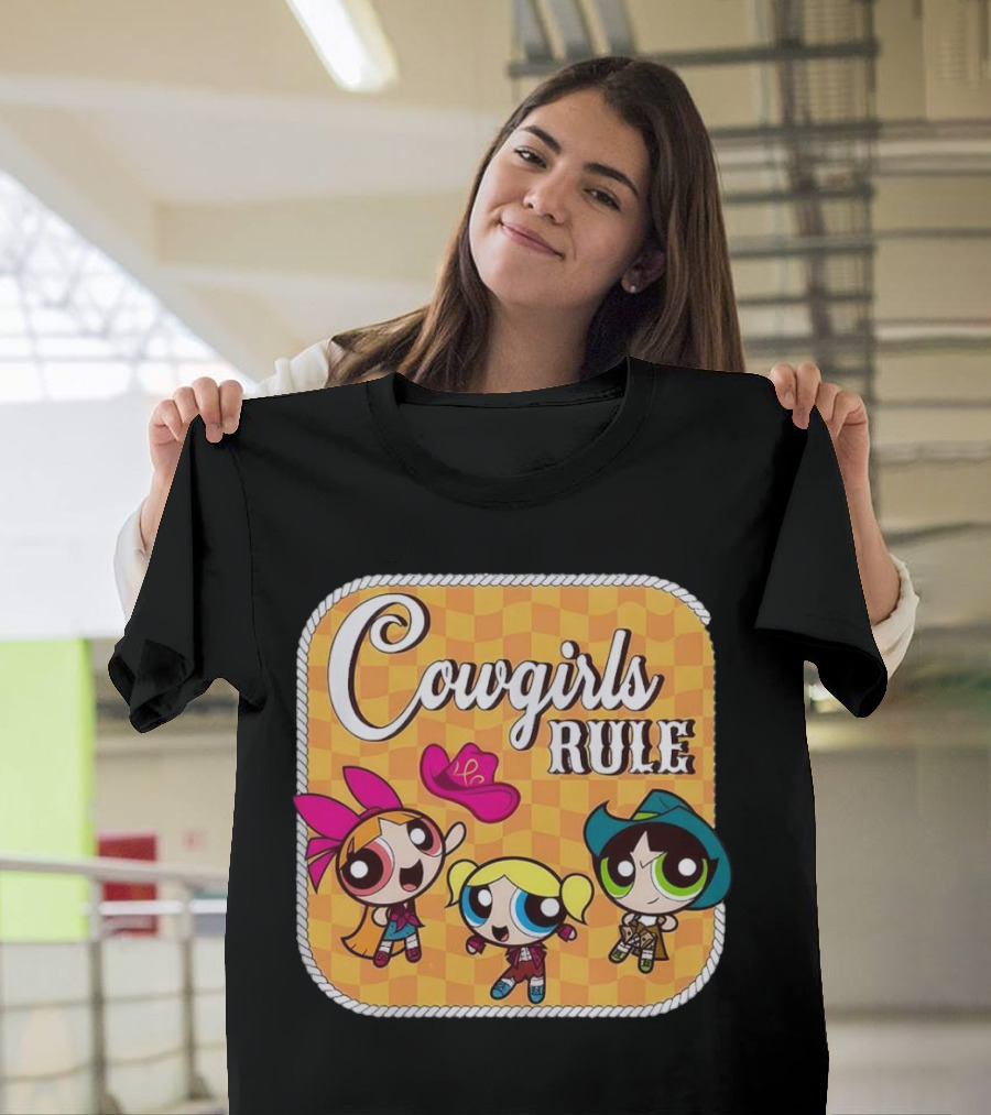 Cowgirls Rule Powerpuff Girls Western T-Shirt