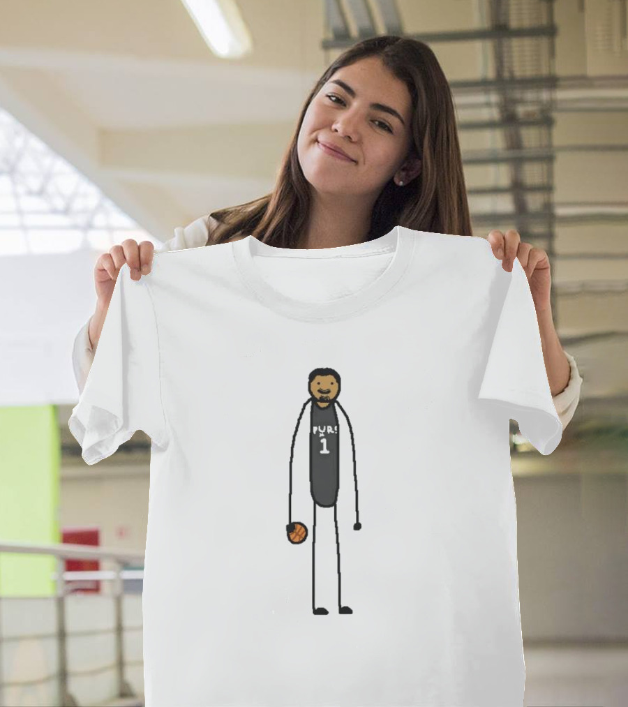 Wemby Spurs 1 Basketball Cartoon T-Shirt