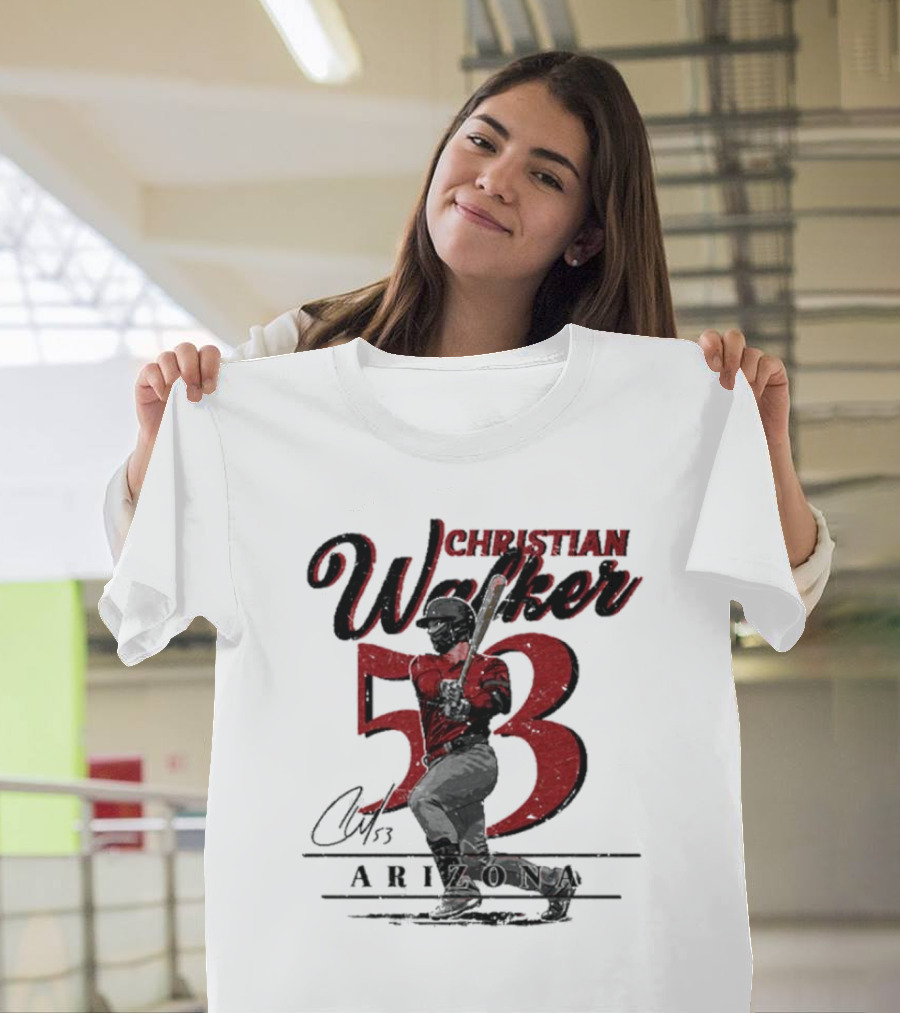 Christian Walker Arizona 53 Baseball Player T-Shirt