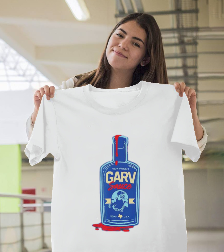 Mitch Garver Garv Sauce Texas Rangers 100% Fresh Texas U.S.A T-Shirt