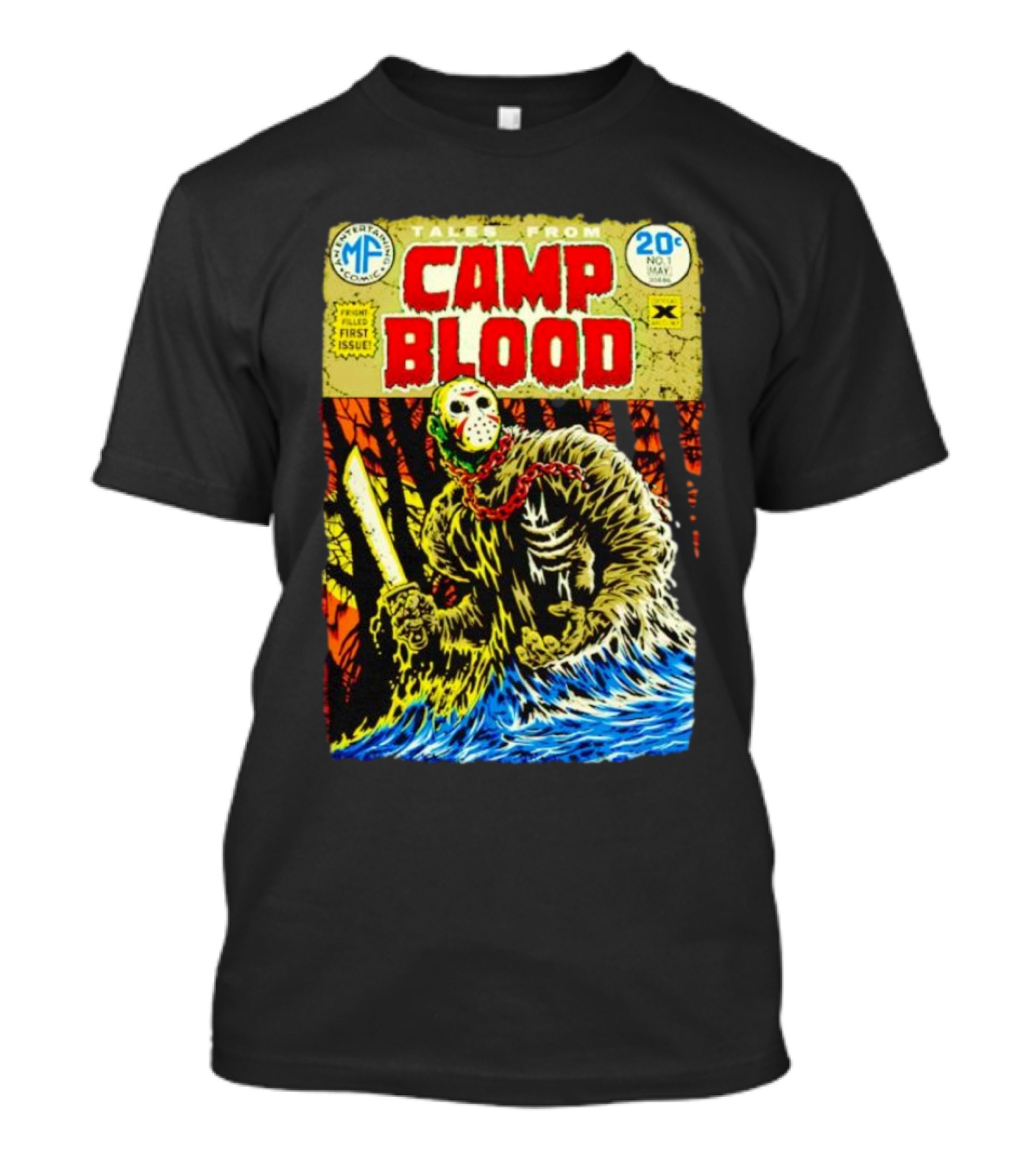 Tales From Camp Blood First Issue Jason Voorhees Comic Style 20¢ No. 1 May T-Shirt