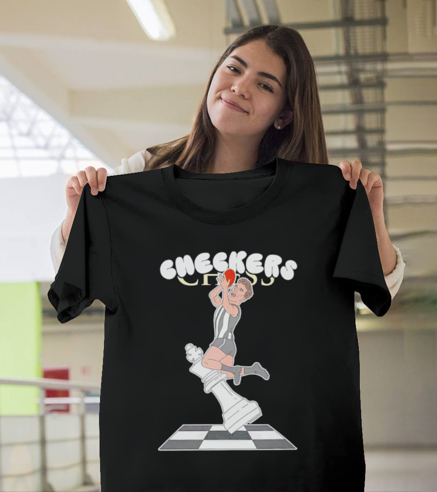 Checkers Chess Dunk King Piece Basketball Jumper T-Shirt