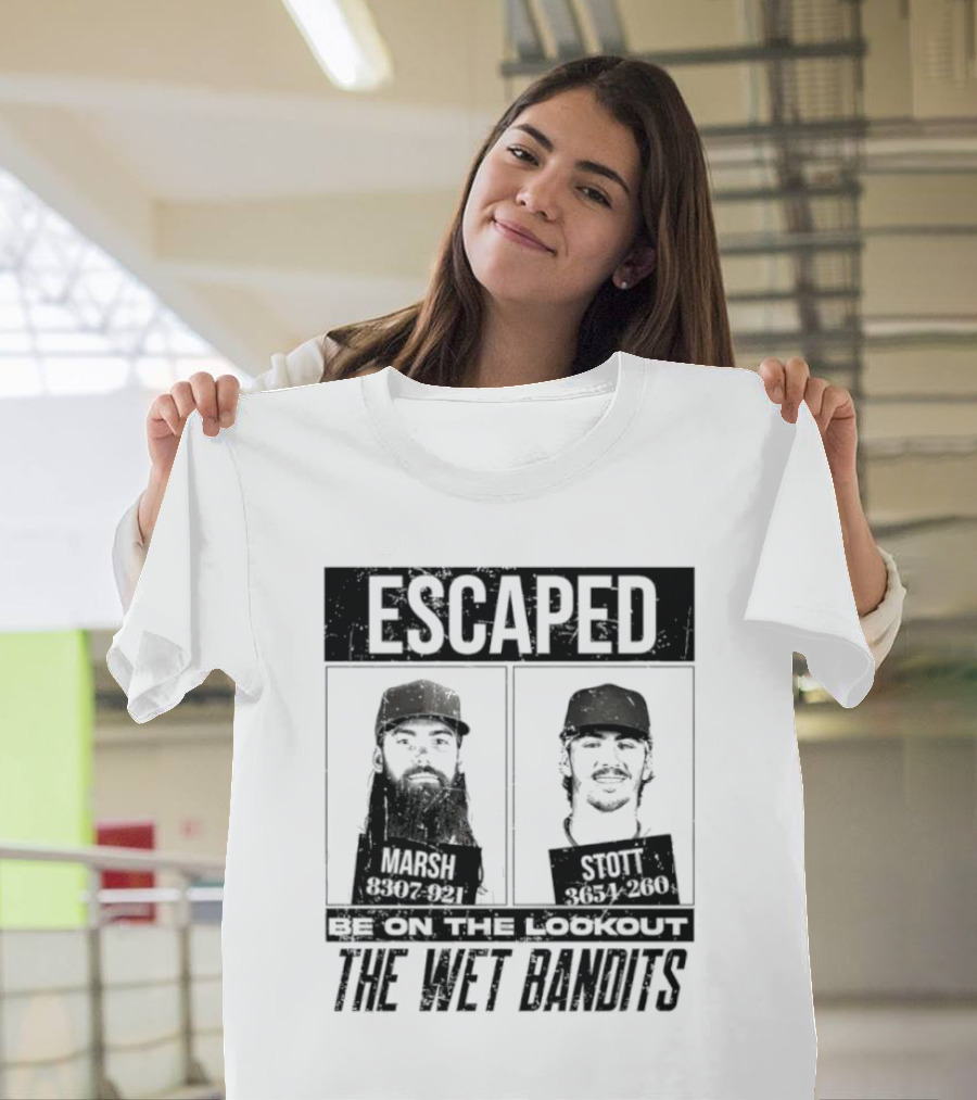 Escaped Be On The Lookout Wet Bandits Marsh Stott T-Shirt