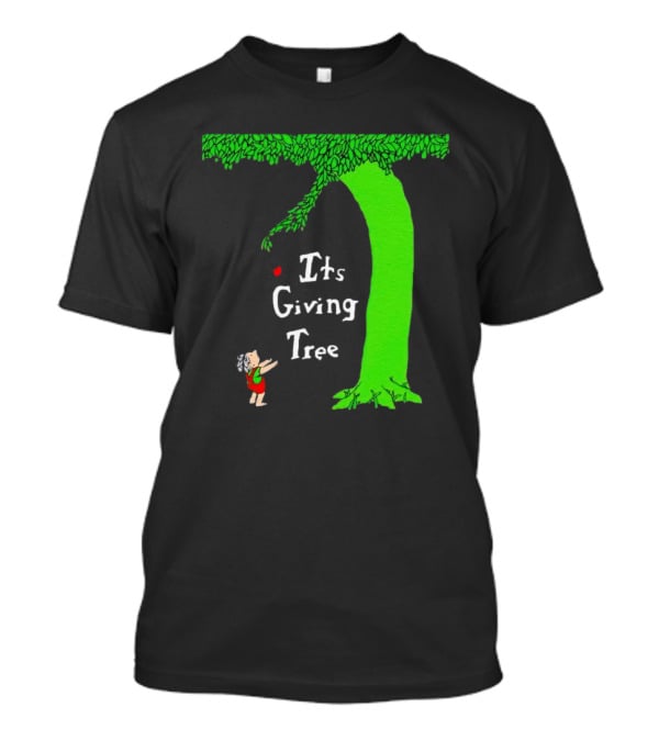 Its Giving Tree With Child And Green Tree T-Shirt