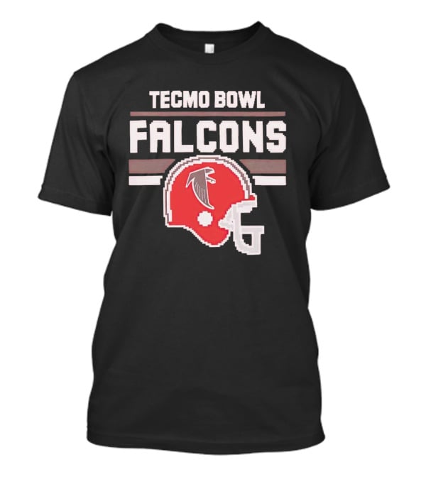 Tecmo Bowl Falcons Helmet Retro Atlanta Football T-Shirt