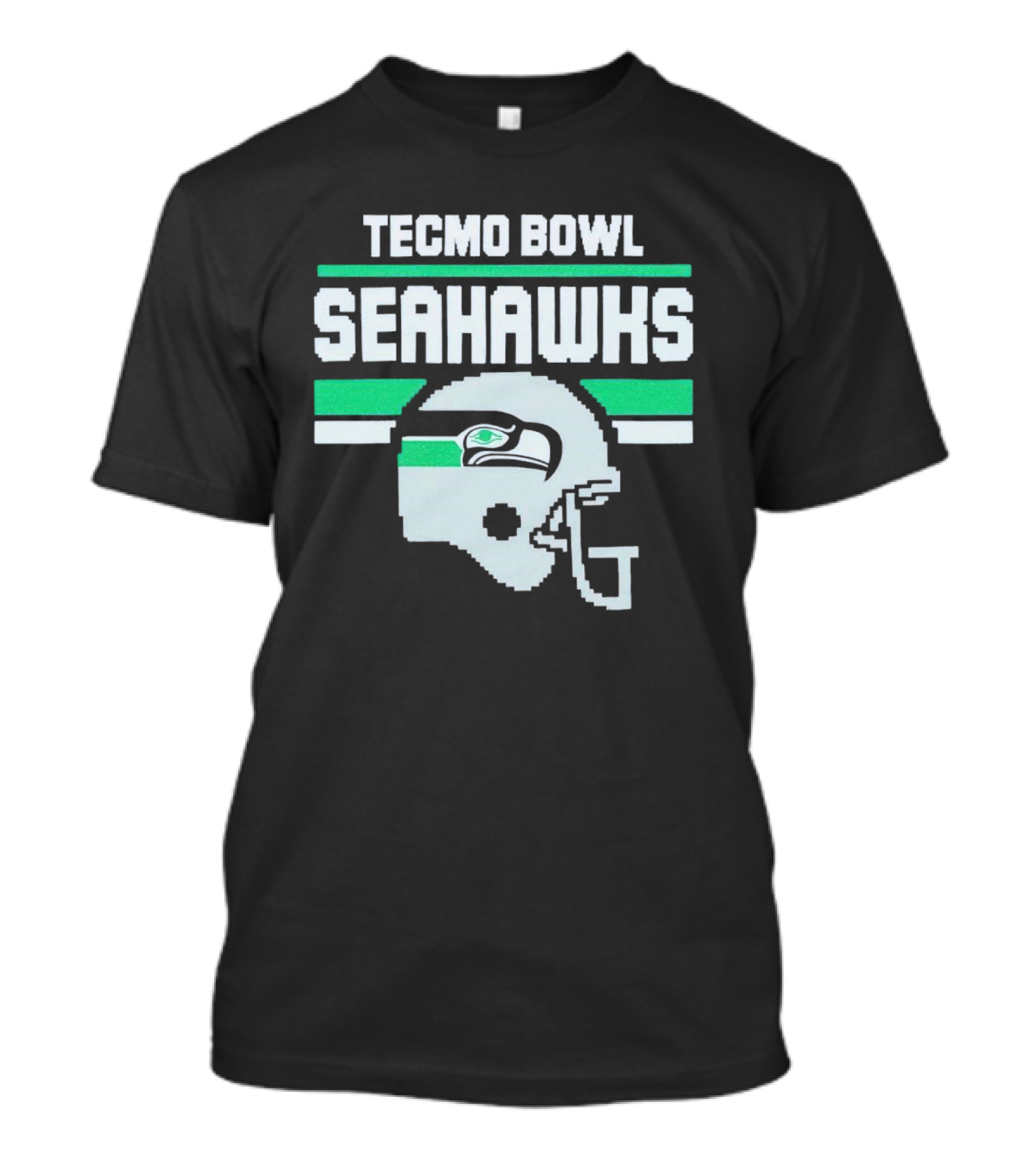 Tecmo Bowl Seattle Seahawks Helmet T-Shirt