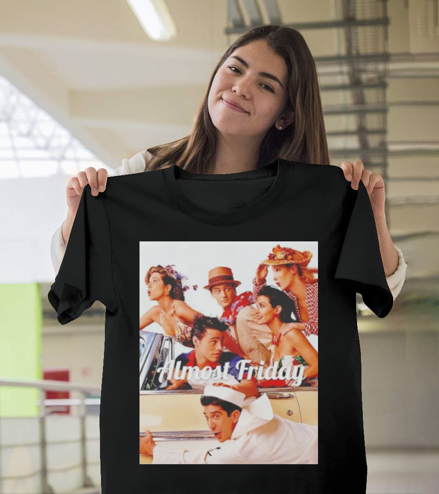 Almost Friday Friends Retro Beach Adventure T-Shirt