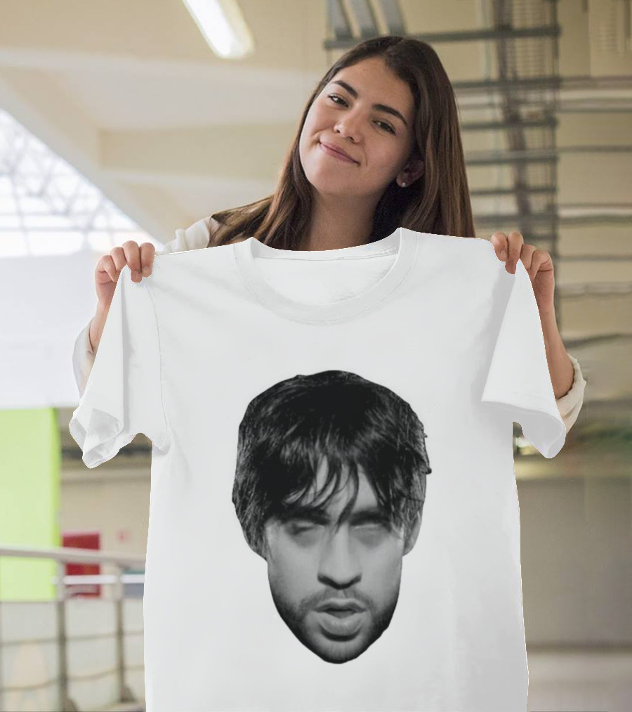 Bad Bunny Baticano Monochrome Face T-Shirt