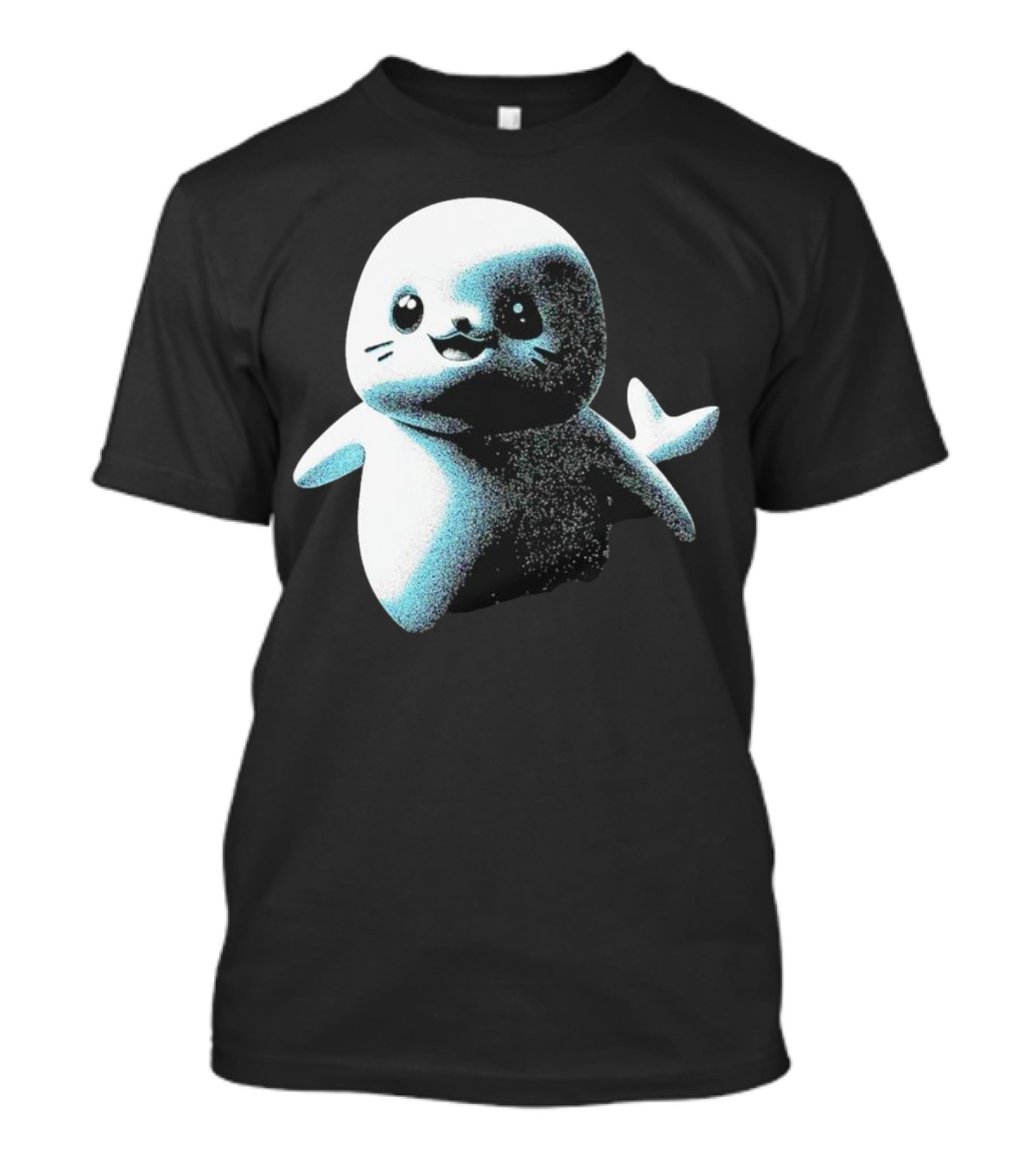 Distressed Spectre Sappy Seals Cute Sea Animal T-Shirt