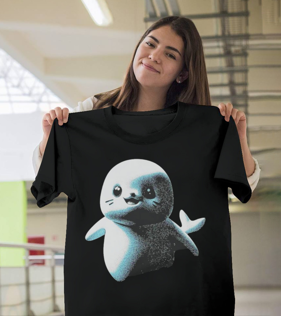 Distressed Spectre Sappy Seals Cute Sea Animal T-Shirt
