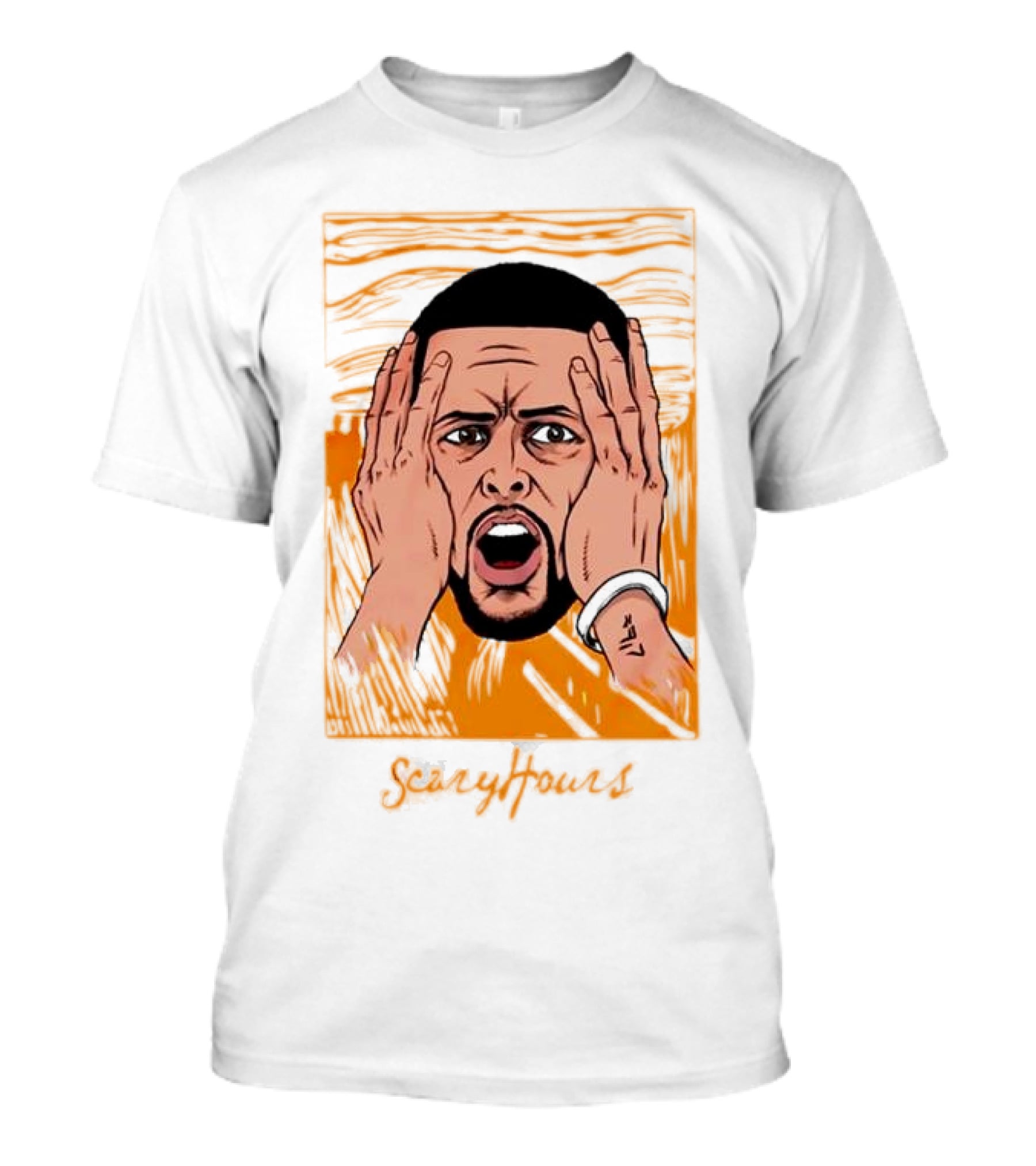 Drake Scary Hours White Munch Scream T-Shirt