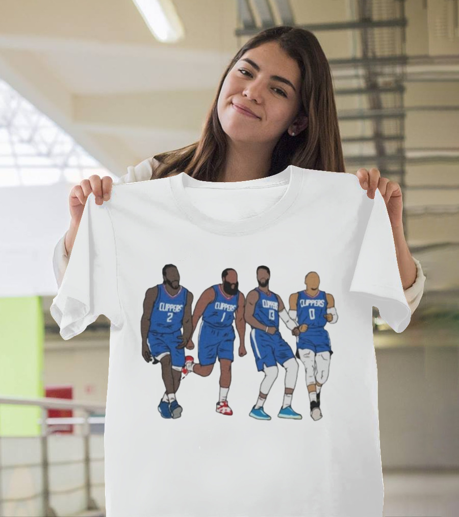 Kawhi Harden PG Russ Clippers Basketball Team Players T-Shirt