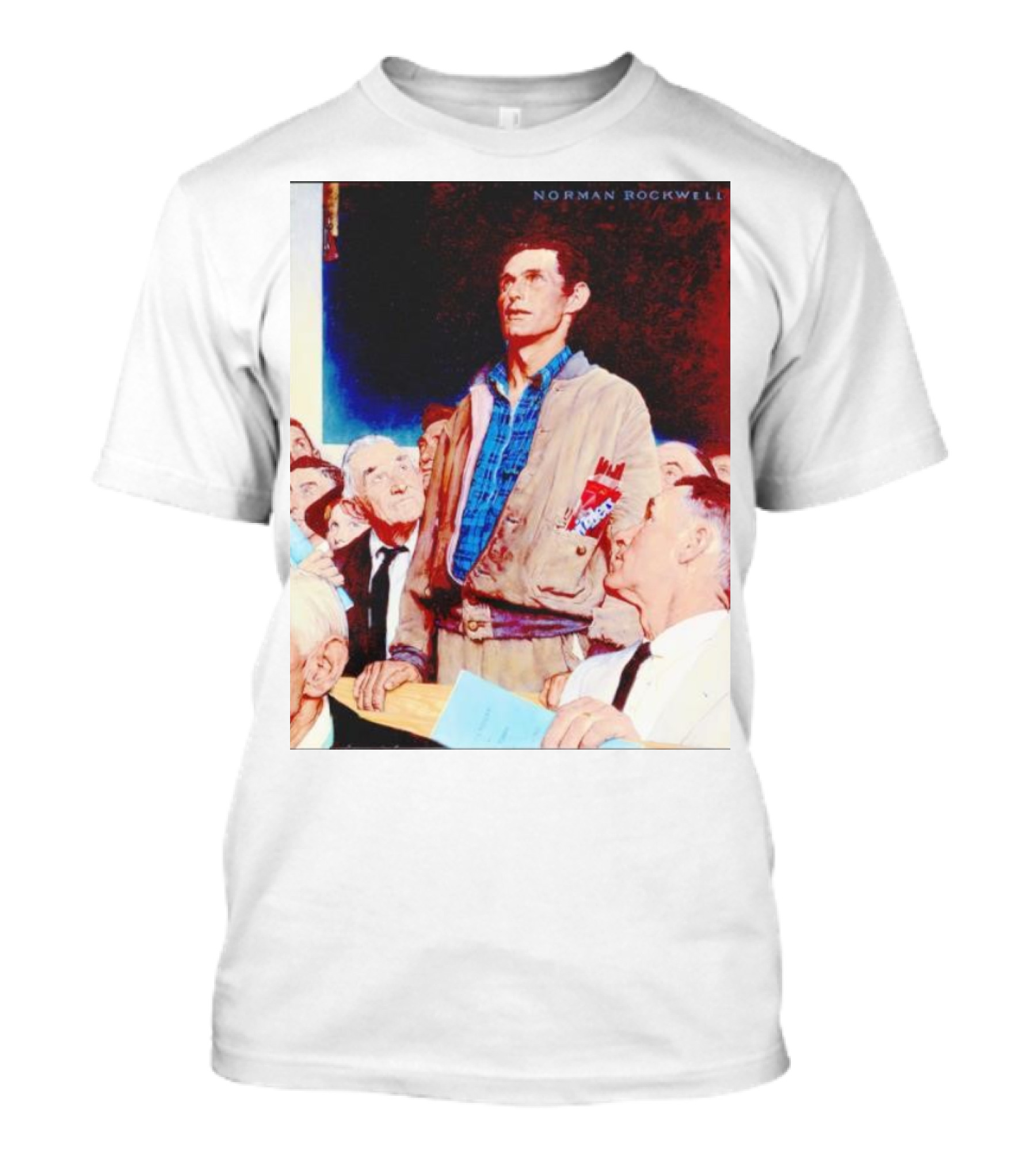 Norman Rockwell Freedom Of Speech Twizzlers Edition T-Shirt