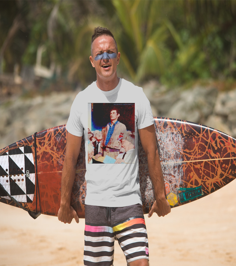 Norman Rockwell Freedom Of Speech Twizzlers Edition T-Shirt