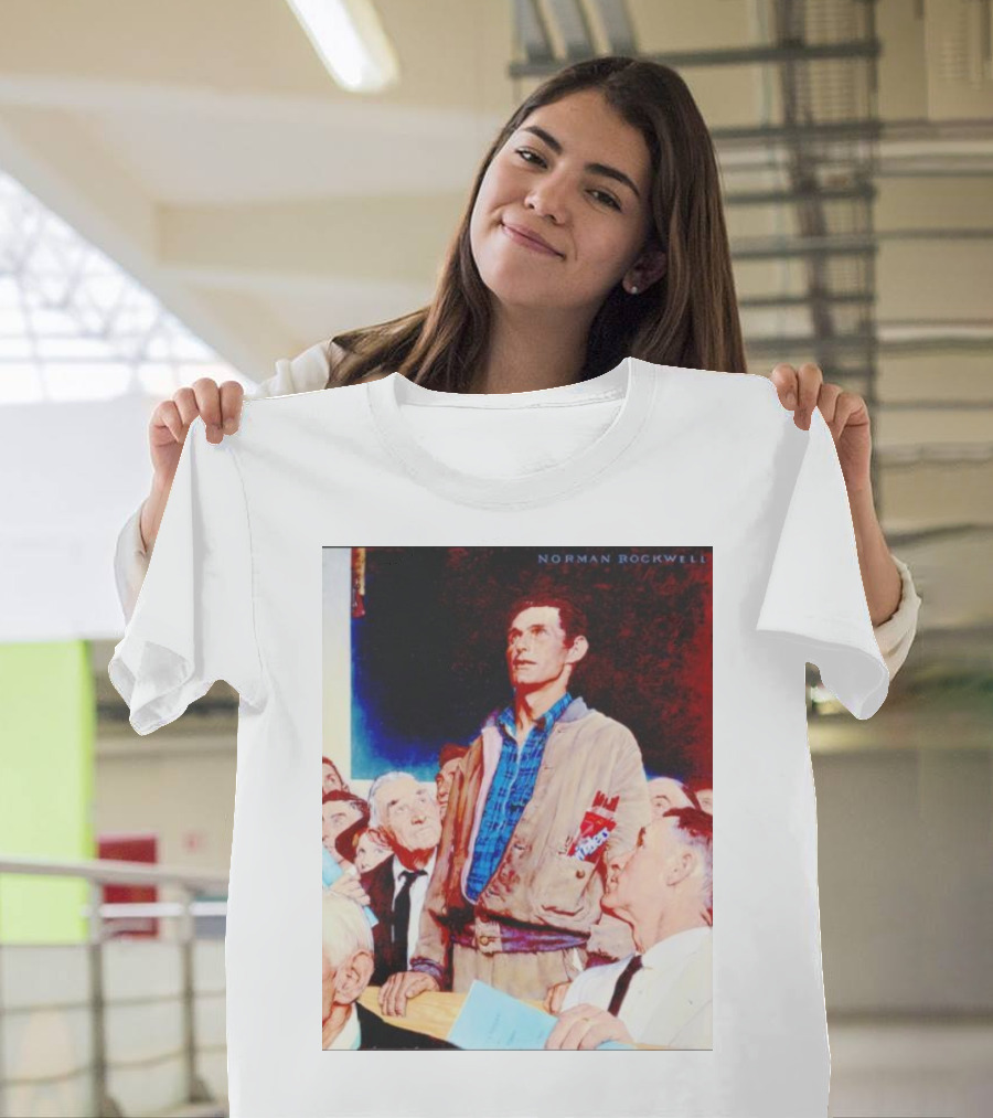 Norman Rockwell Freedom Of Speech Twizzlers Edition T-Shirt