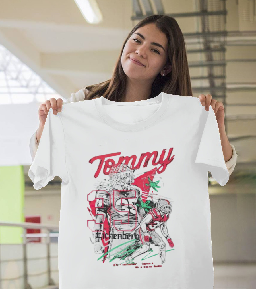 Tommy Eichenberg 35 Ohio State Buckeyes Football Captain T-Shirt