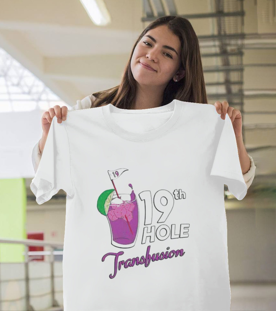 19th Hole Transfusion Golf Drink Lime Ice T-Shirt