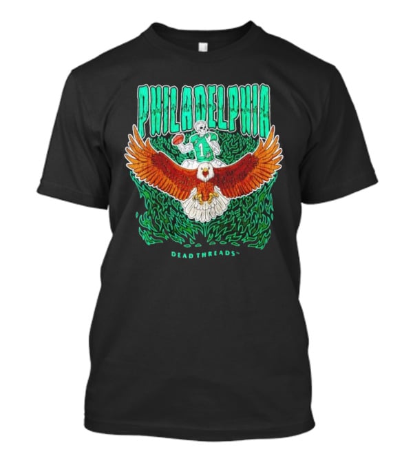 Philadelphia Football Eagle Dead Threads T-Shirt