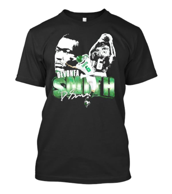 DeVonta Smith Philadelphia Number 6 Football Chrome Look T-Shirt