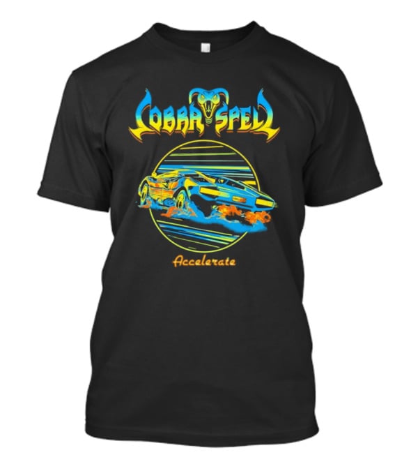 Cobra Spell Accelerate Neon Cobra And Racing Car T-Shirt