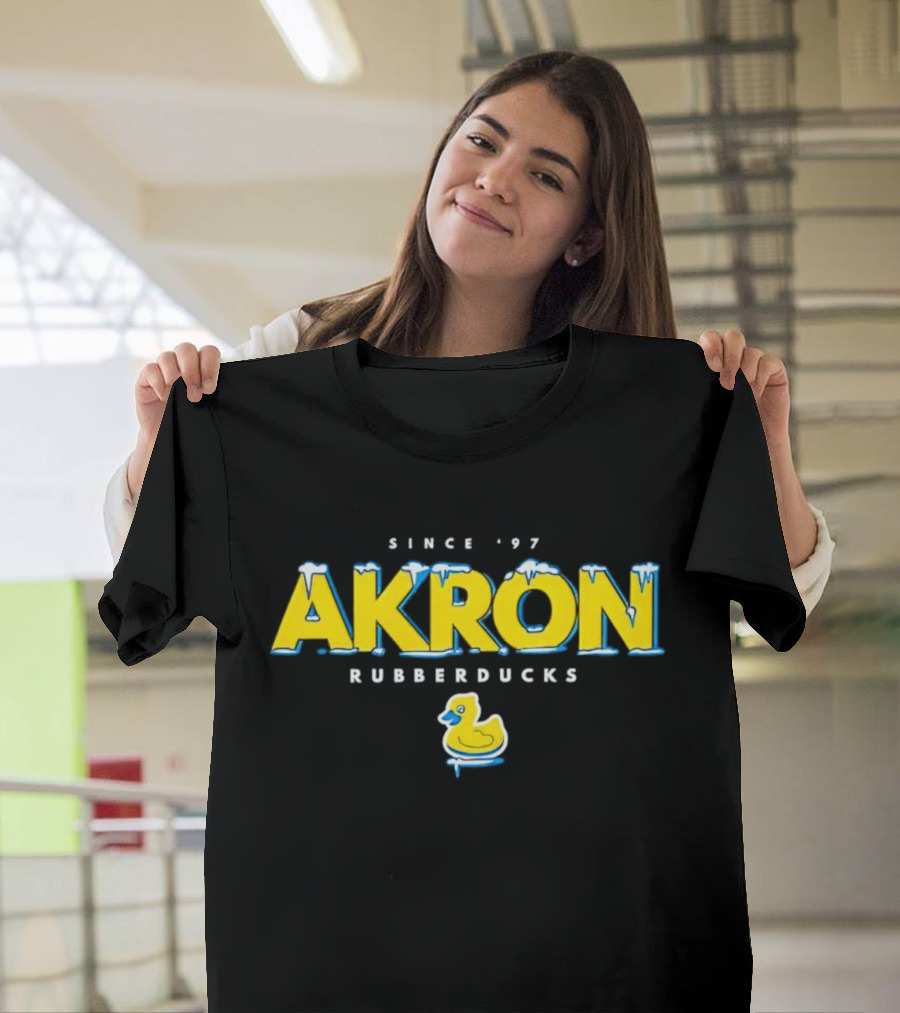 Akron RubberDucks Since '97 Ducky Snowstorm T-Shirt
